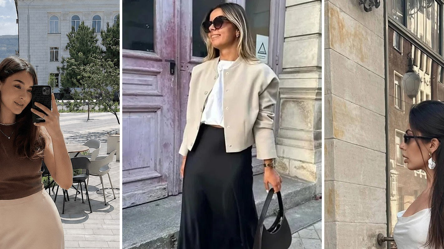 Silk & Satin-Look Skirts: How to Dress Them Up or Down - SOERA