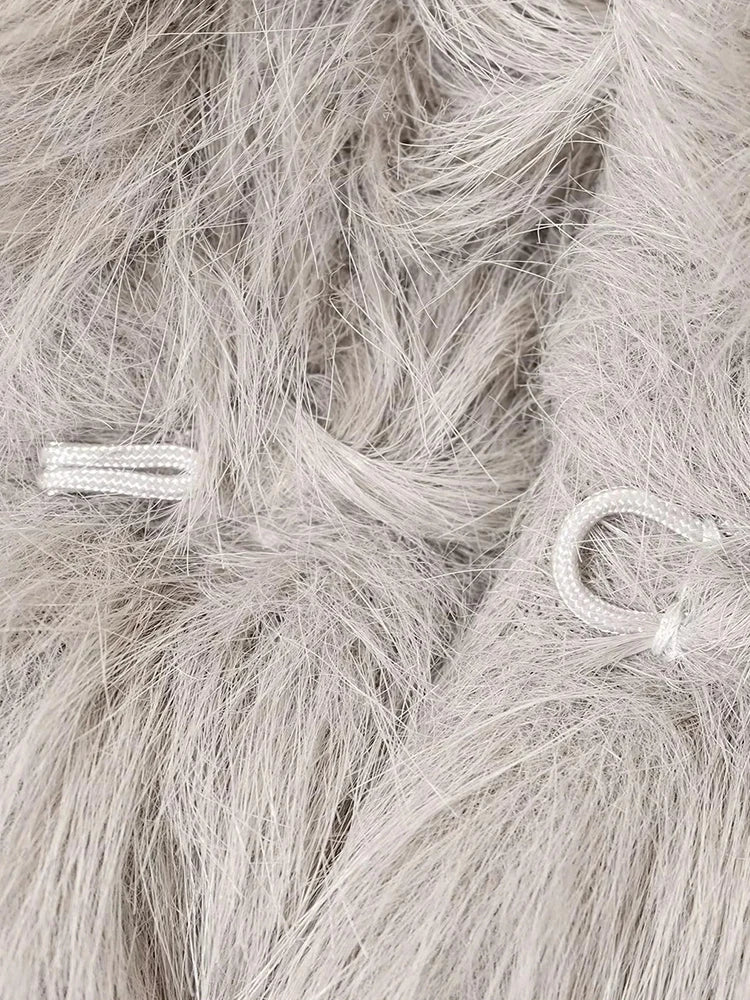 SOERA Dana Faux Fur Hooded Jacket - Coats & Jackets - 3256810231099988-;Bh1766554850638275882 L Light Gray