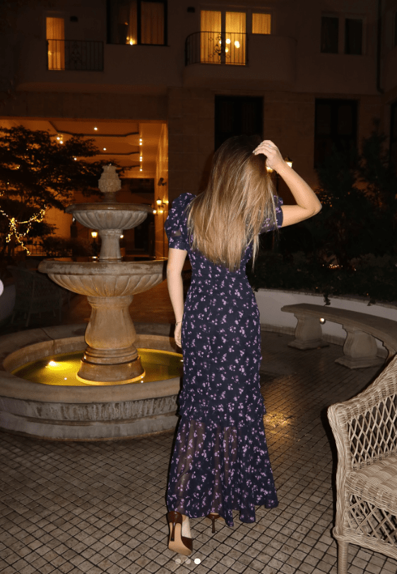SOERA Klea Floral Puff Sleeve Maxi Dress - Dress - Purple Flower L