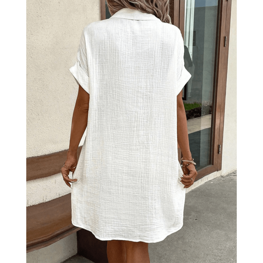 SOERA Vivienne Modern Shirt Dress - Dress - White M