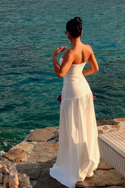 SOERA Camille Cut - Out Strapless Maxi Dress - Dresses - En1774532669754852419 White L