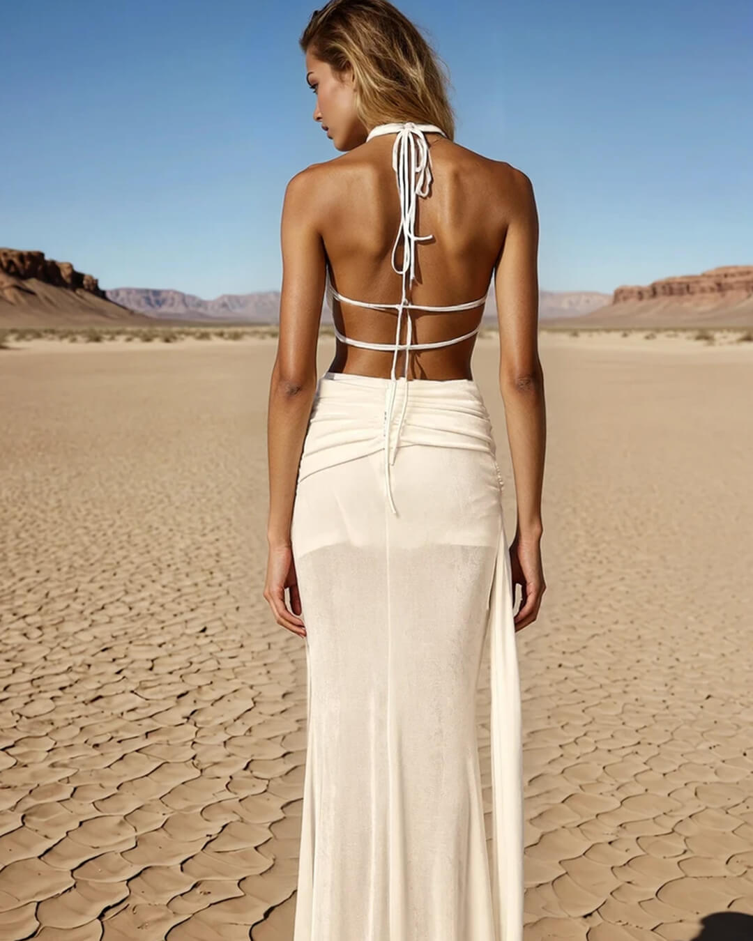 SOERA Elyse Halterneck Backless Maxi Dress - Dresses - Black M