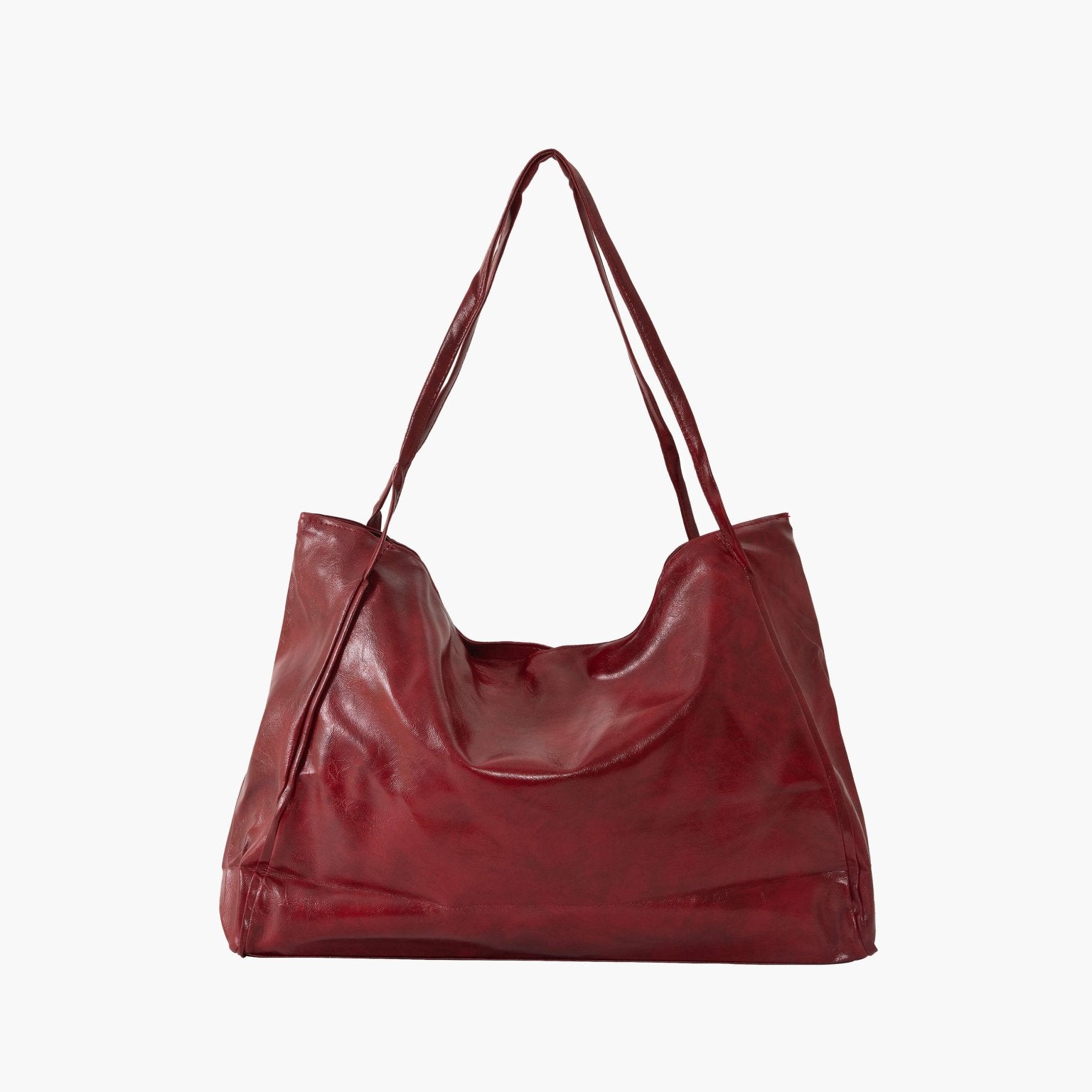 SOERA Diane Shopper Bag - Handbags - Soera-Diane-Faux-Leather-Bag-Burgundy Burgundy Regular