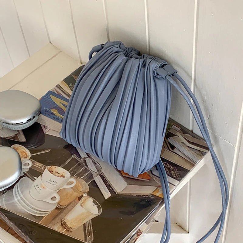 SOERA Lily Pleated Mini Crossbody Bag - Handbags - Beige