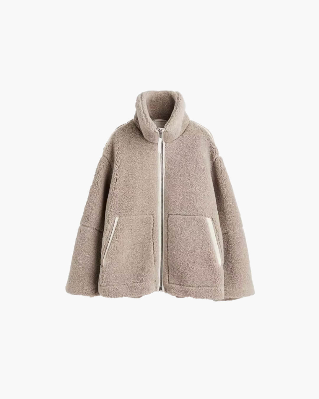 SOERA Susan Zip Up Teddy Jacket - Jackets - Dark Brown S