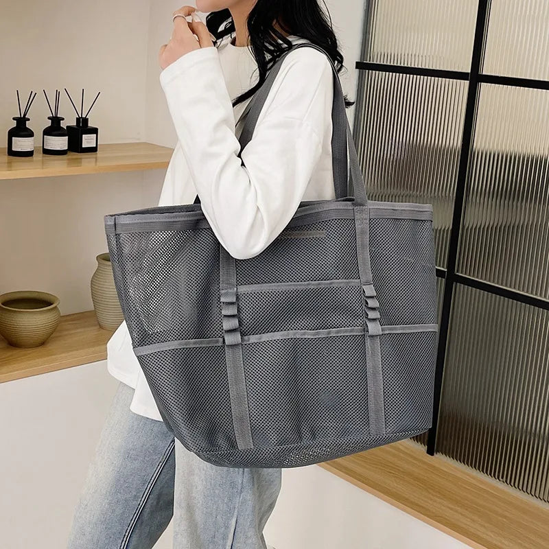 Beatrice Large Capacity Canvas Beach Tote