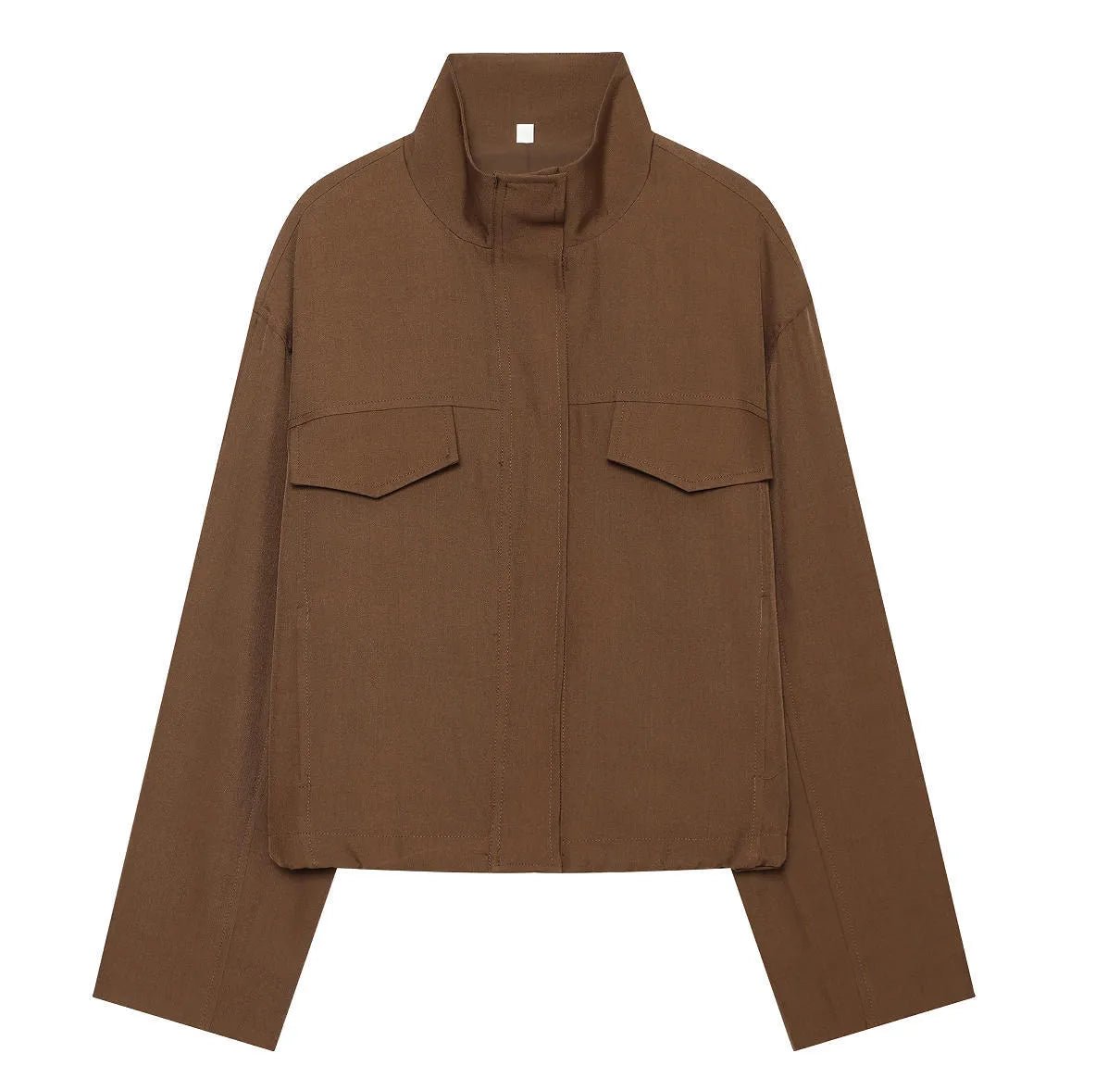 SOERA Dida Brown Zip Jacket - Jacket - SOERA-960067-S-BROWN-01187 Brown S