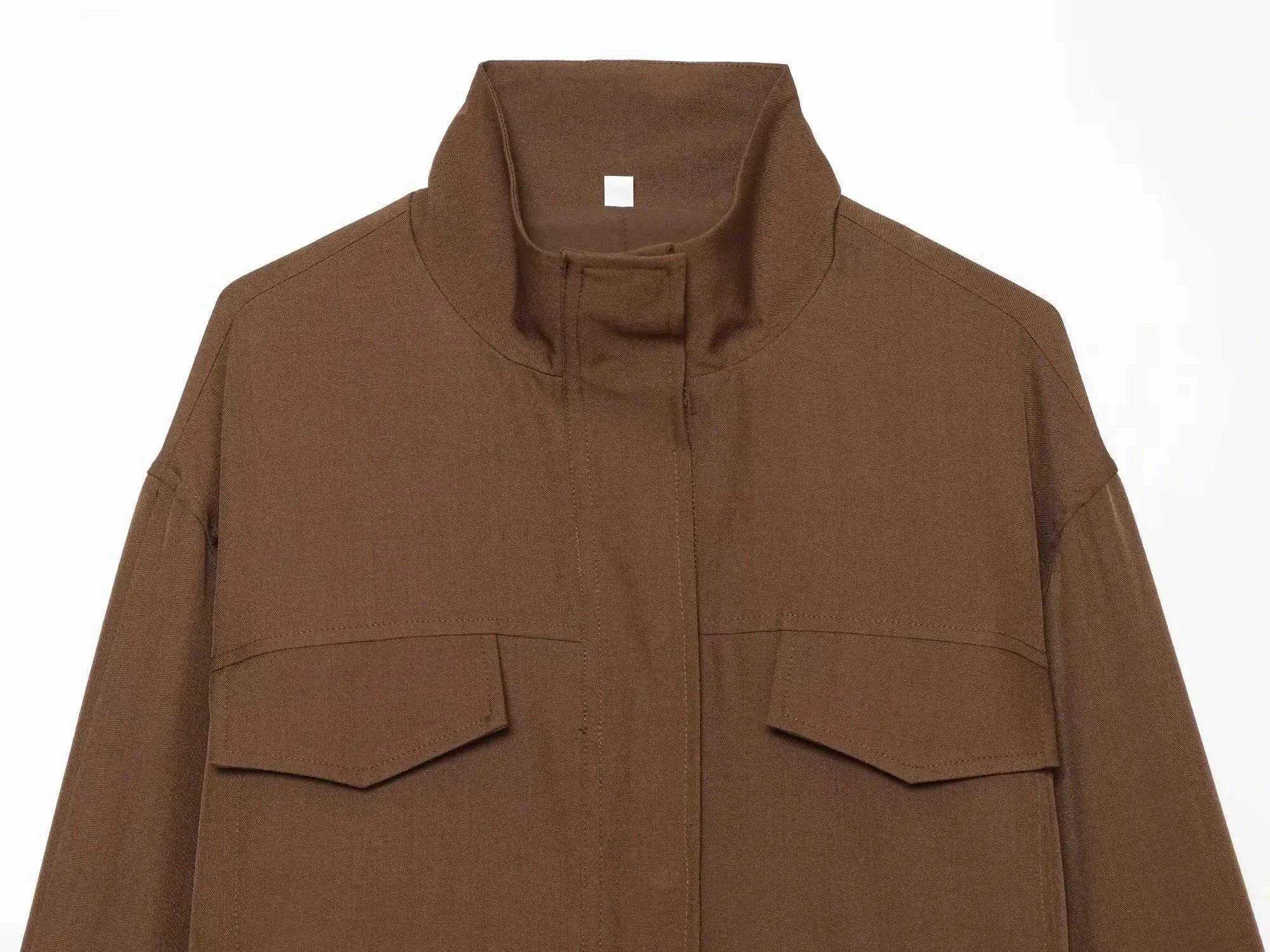 SOERA Dida Brown Zip Jacket - Jacket - SOERA-960067-S-BROWN-01187 Brown S