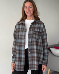 Melissa oversize prugasta košulja
