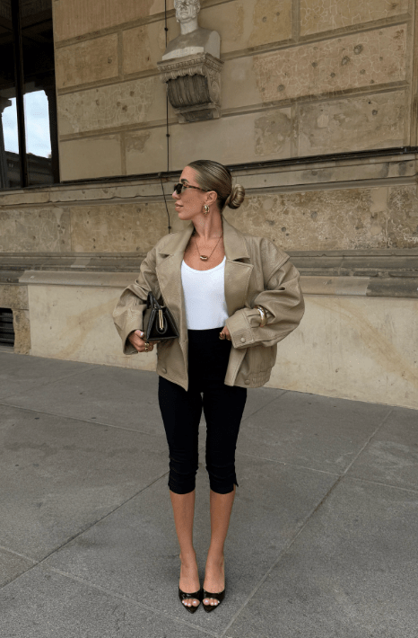 SOERA Audrey Double Breasted Faux Leather Coat - Coat - SOERA-511491-1-S-90211 Beige S