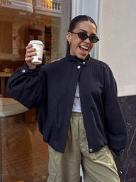 Magnolia Pinstripe bomber jakna