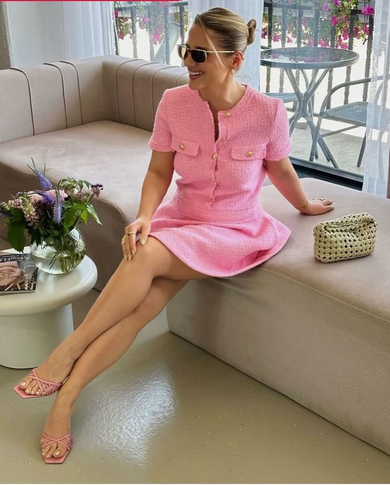 SOERA Beatrice Slim Fit Summer Dress - Dress -  Pink L