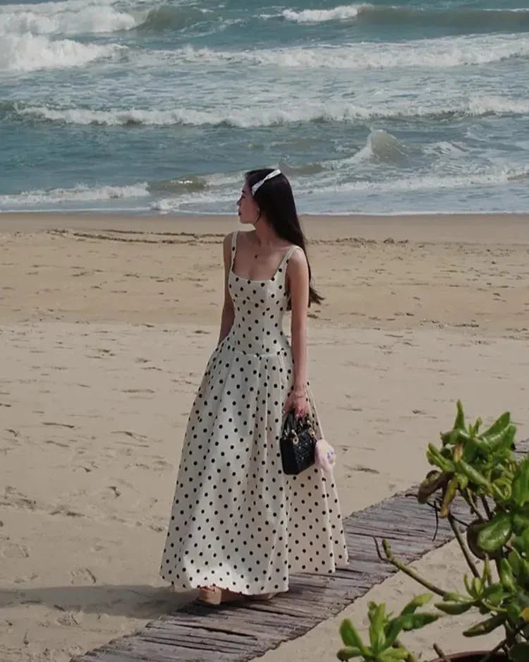 SOERA Jasmine Polka Dot Midi Dress - Dress -  XS