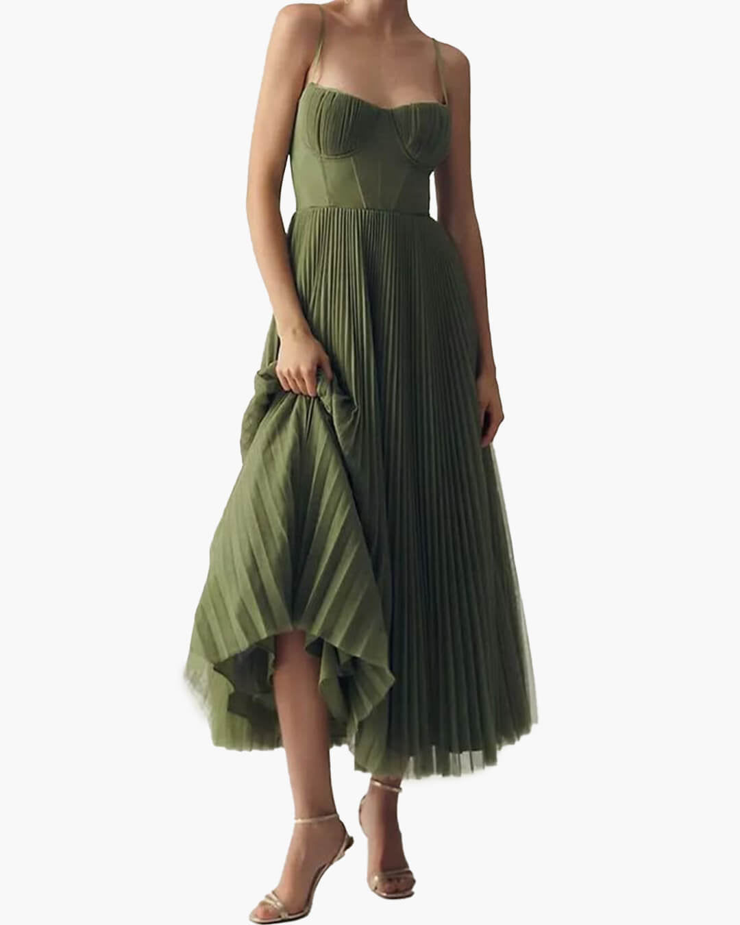 SOERA Vivienne Pleated Sleeveless Maxi Dress - Dress -  XS