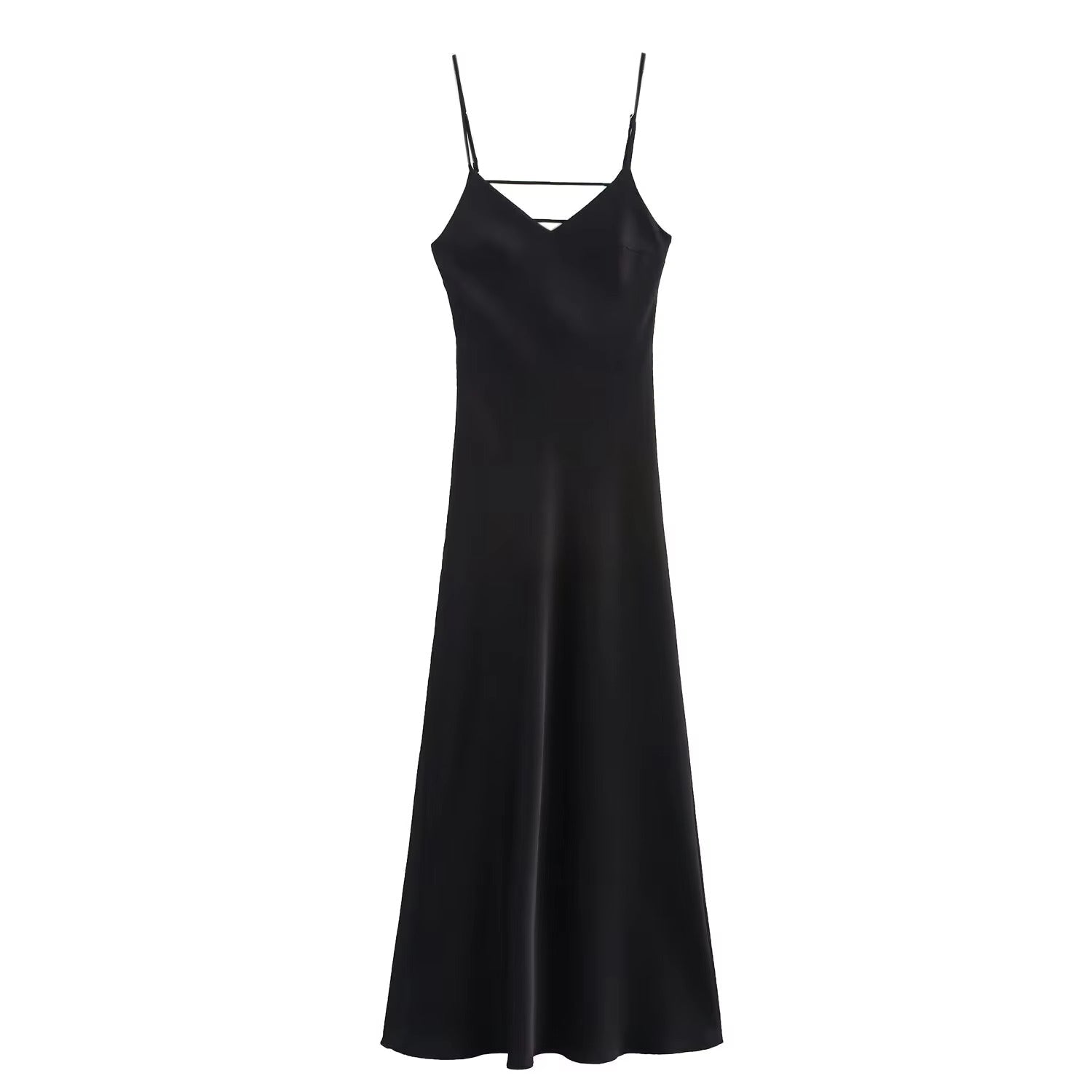 SOERA Kirra Satin Backless Maxi Dress - Dresses -  Black XS