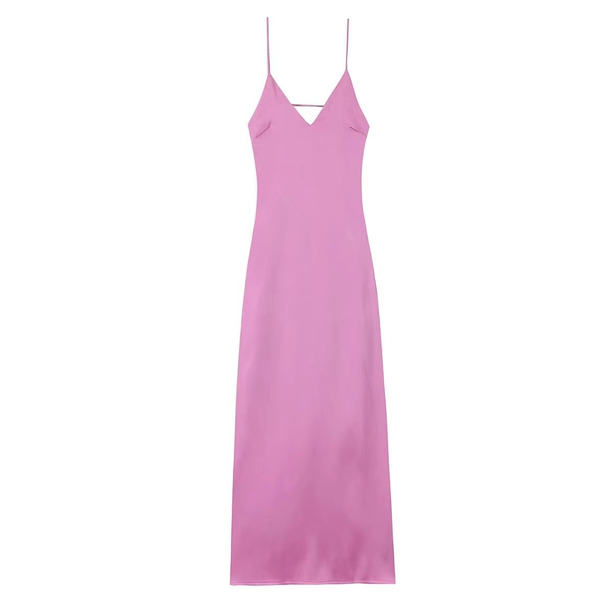 SOERA Kirra Satin Backless Maxi Dress - Dresses -  Pink XS