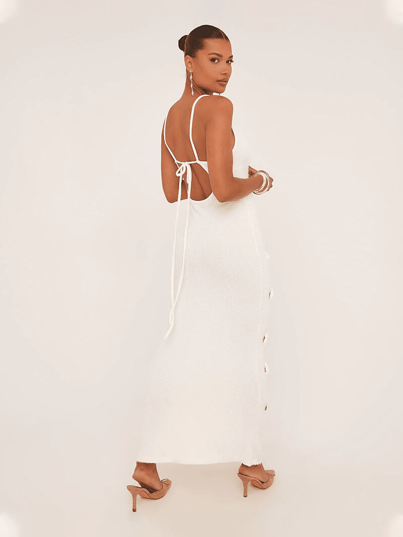 SOERA Sofia maxi dress - Dresses - DWOD2-QK943001 White S