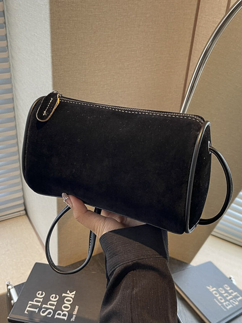 SOERA Lara suede bag - Handbags - Soera-Ruby-bag-sueden-black Black