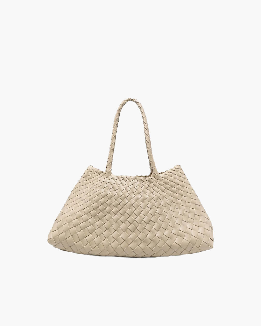 SOERA Marissa Vegan Leather Woven Bag Medium - Handbags - Soera-Marissa-Vegan-Leather-Woven-Bag-Medium-Handbag/Beige Beige Regular