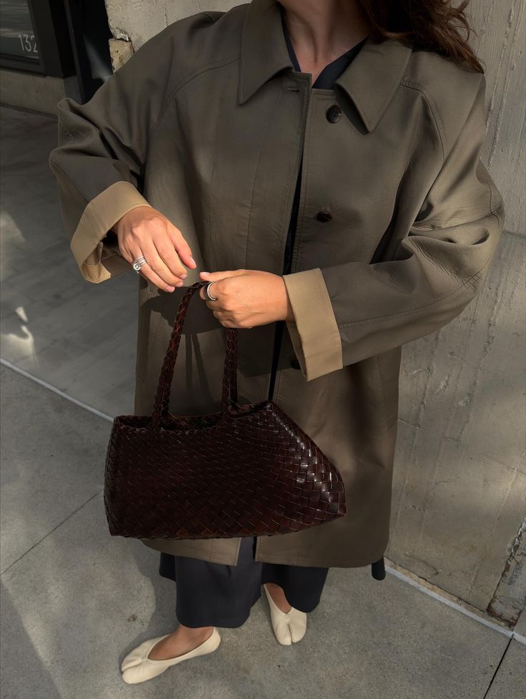 SOERA Marissa Vegan Leather Woven Bag Medium - Handbags - Soera-Marissa-Vegan-Leather-Woven-Bag-Medium-Handbag/Darkbrown Dark Brown Regular