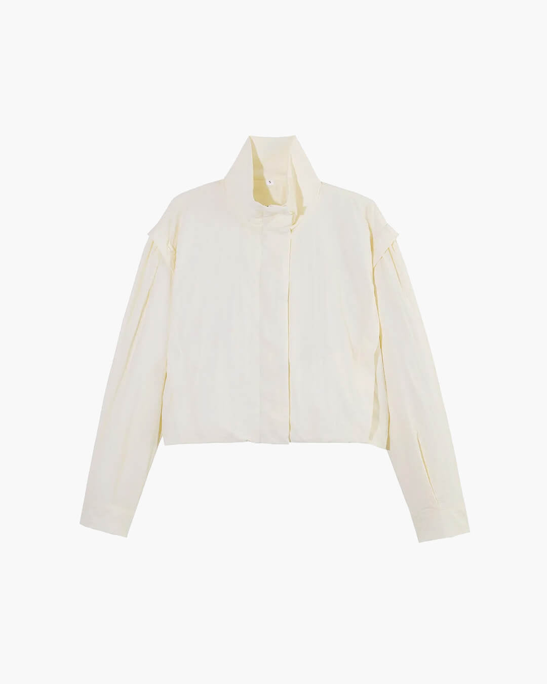 SOERA Melisande High Collar Cropped Jacket - Jackets -  Beige XS
