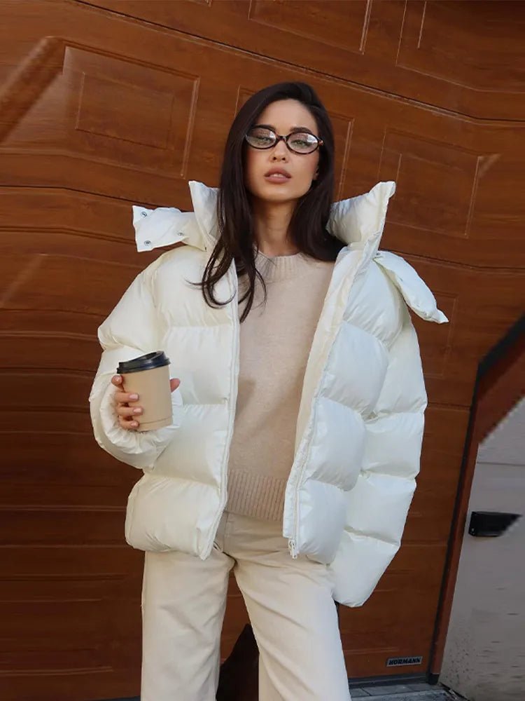 SOERA Nica Hooded Puffer Jacket - Jackets - Vq1762345864132455441 White M