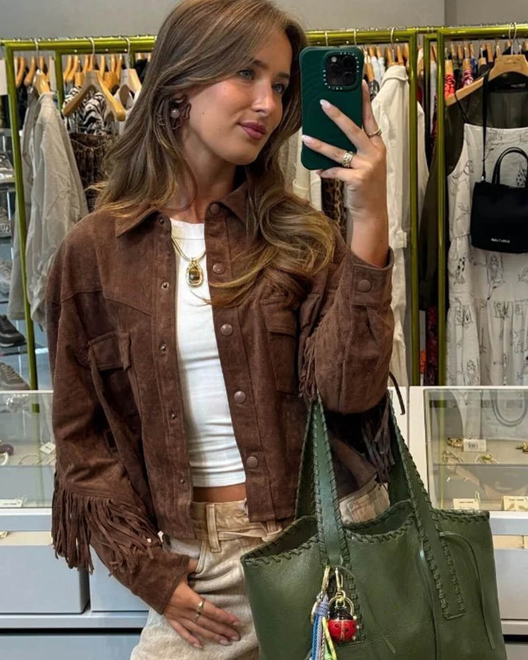 SOERA Sophia Tassel Suede Jacket - Jackets - SOERA-255171-DEF-OS-83491 XS