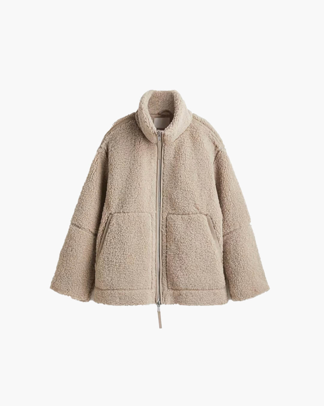 SOERA Susan Zip Up Teddy Jacket - Jackets - dR1763304746543094136 Beige S