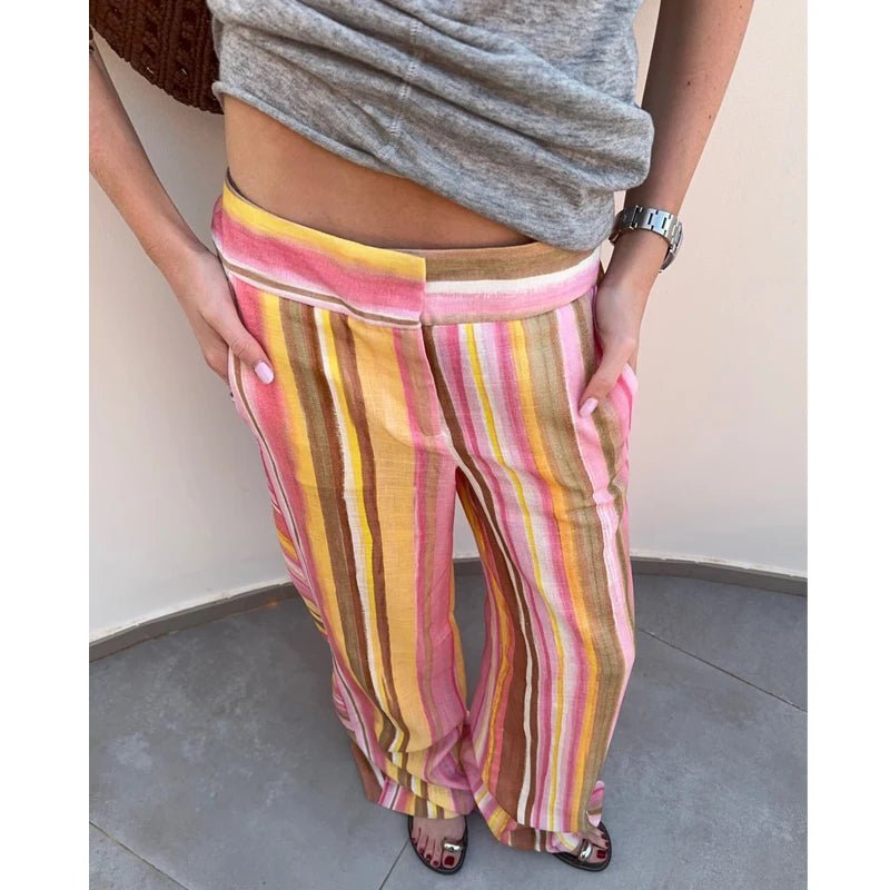 SOERA Anne Wide Leg Palazzo Pants - Pants - SOERA-452675-STR-S-55747 S