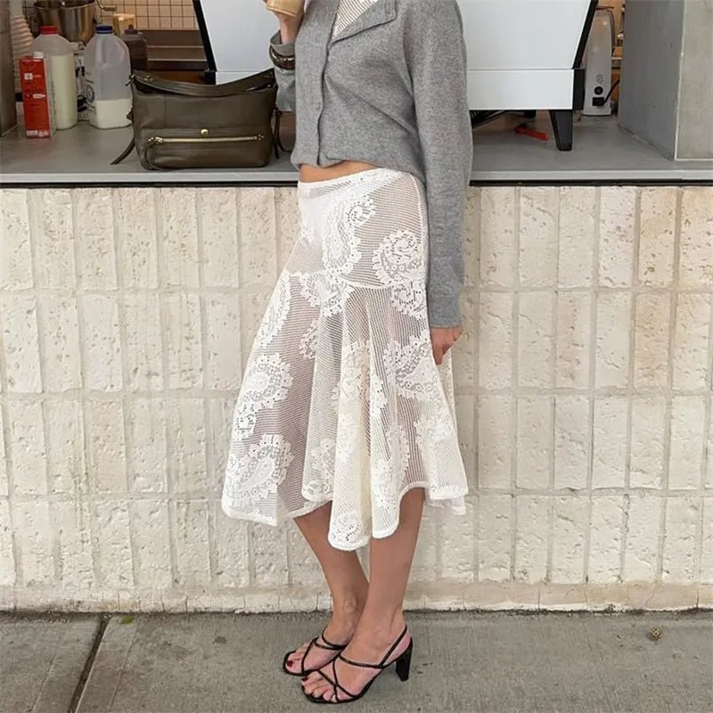 SOERA Sabrina Paisley Lace Midi Skirt - Skirt - SOERA-570755-DEF-OS-98788 M