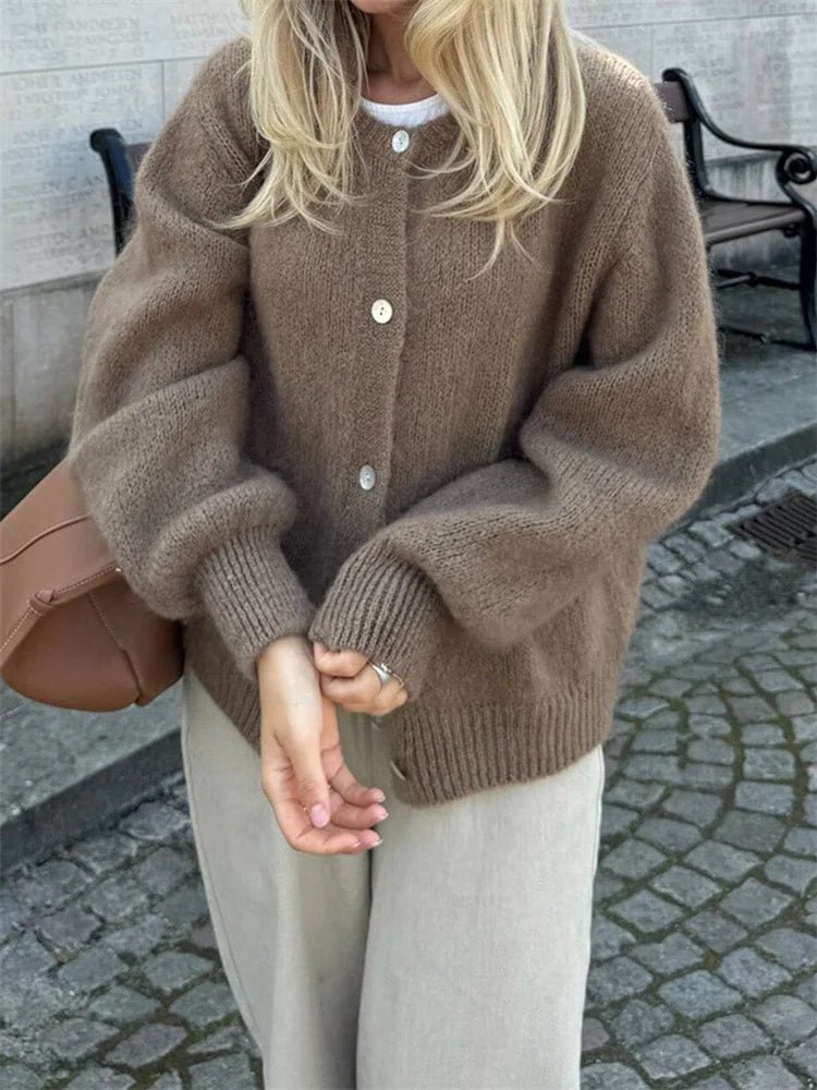 Freya kardigan od mekane pletene tkanine