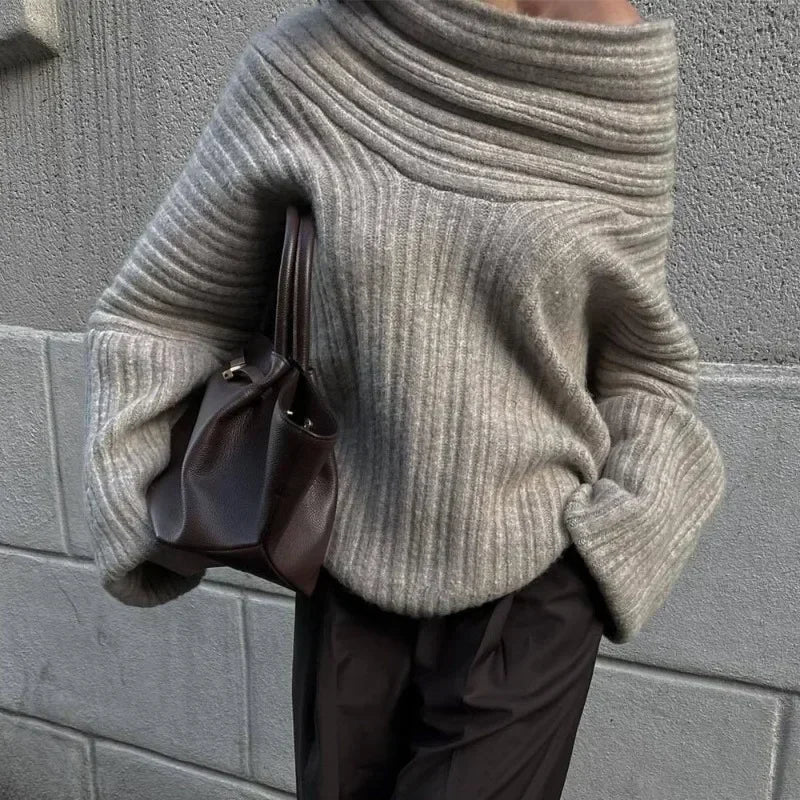 SOERA Maya Off - Shoulder Knit Sweater - Sweaters - HE1762772375814287374 Beige One Size
