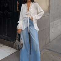 Marin Hollowed Out Cardigan Top